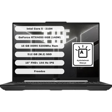 ASUS TUF Gaming FX607VU-RL017 · 16 / 512 GB