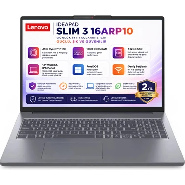 Lenovo Ideapad Slim 3 16ARP10 · 16 / 512 GB