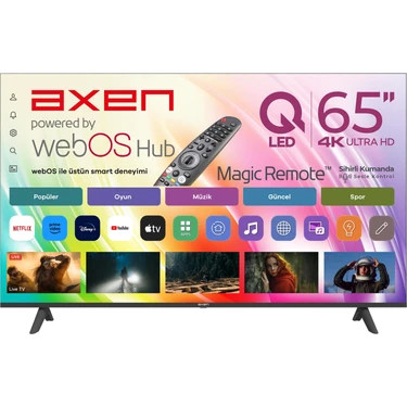 Axen AX65QUMLN-W02M 65 inç