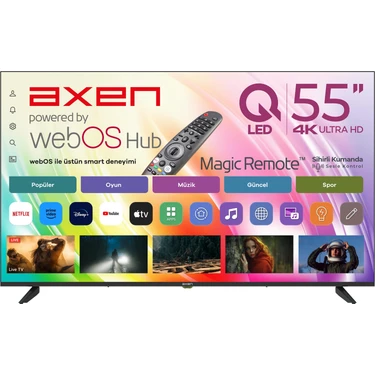 Axen AX55QUPRL-W02M 55 inç