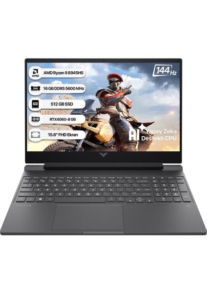 HP Victus 15 Ryzen 9 · 16 / 512 GB